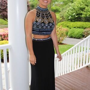 Sherri Hill Beaded Crop Top and skirt set - PROM!